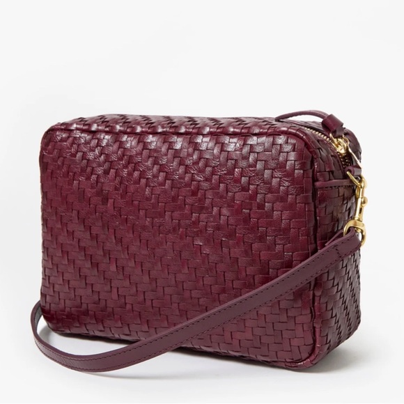 CLARE V marisol Cassis woven zig zag cross body NWT retail $395 - Picture 1 of 14